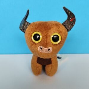 4/$20💥2020 McDonalds Ty bull Mino with Glow in the Dark eyes plush 3.5"